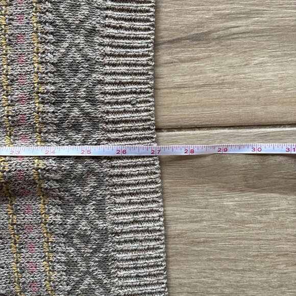 Vintage Liz Sport Mock Neck Sweater Women's Small Multicolor Grandpa Coastal - Picture 7 of 7